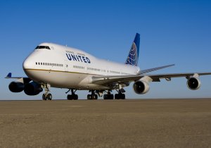 Photo of a Boeing 747 in United Airlines livery